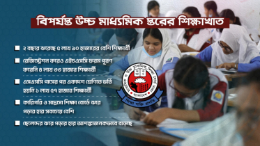 বিপর্যস্ত উচ্চ মাধ্যমিক স্তরের শিক্ষাখাত, ২ বছরে ঝরেছে ৬ লাখ শিক্
